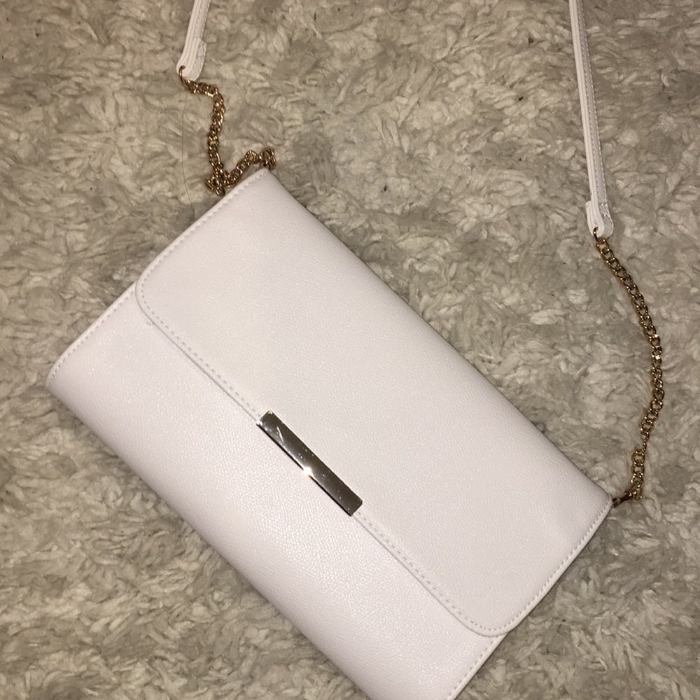 White shoulder cross body bag